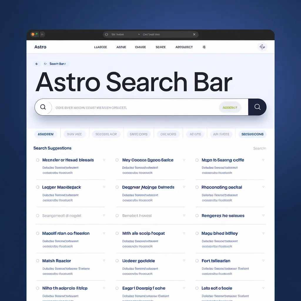 Adding an Astro Search Bar