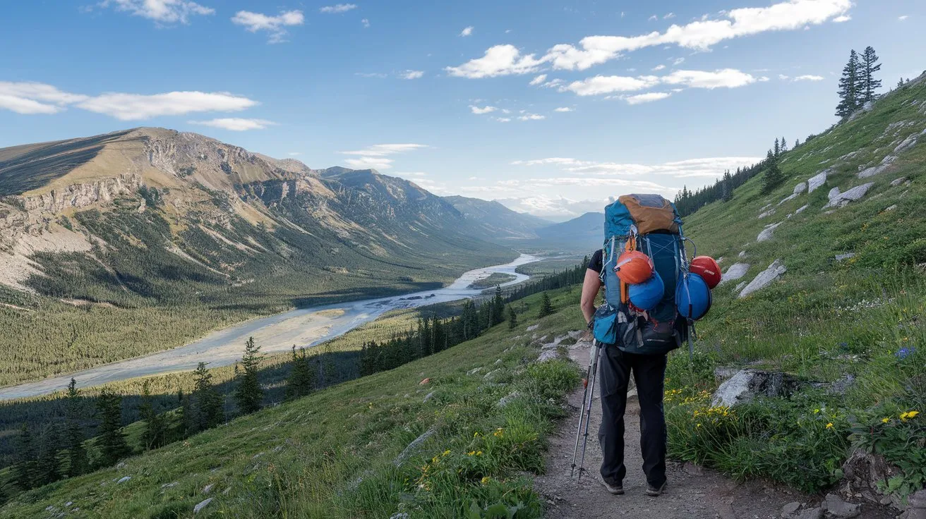 Hiker with backpack